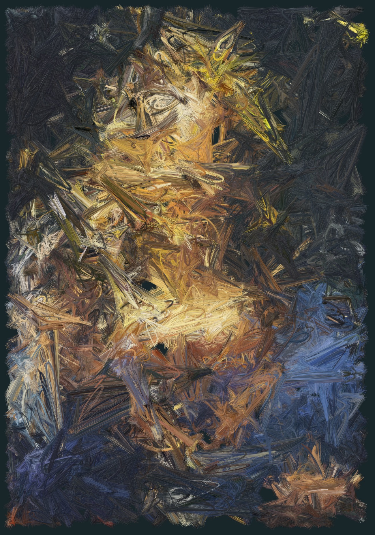 Salvator Mundi by Leonardo Abstract