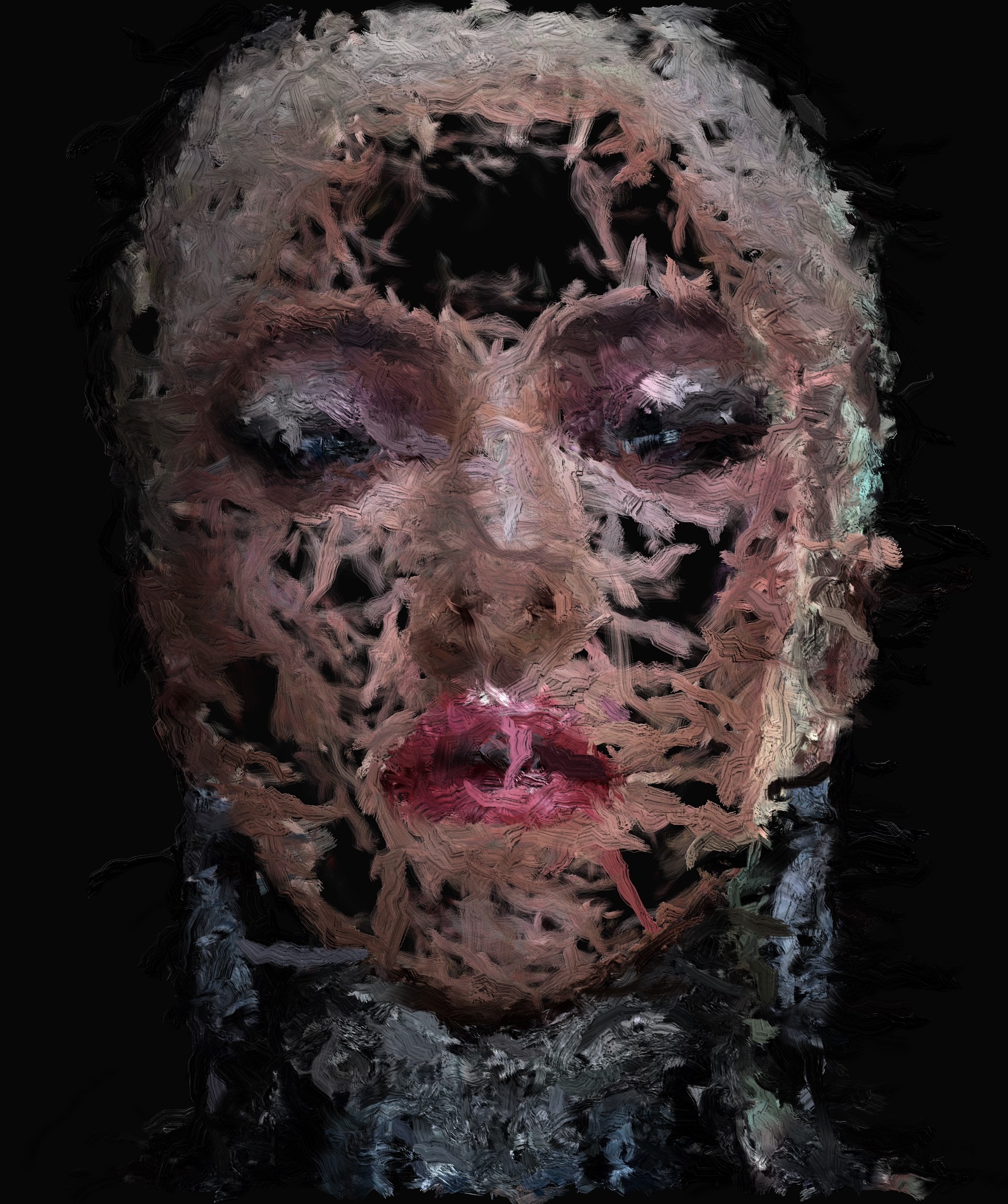 Lady Gaga Portrait Abstract