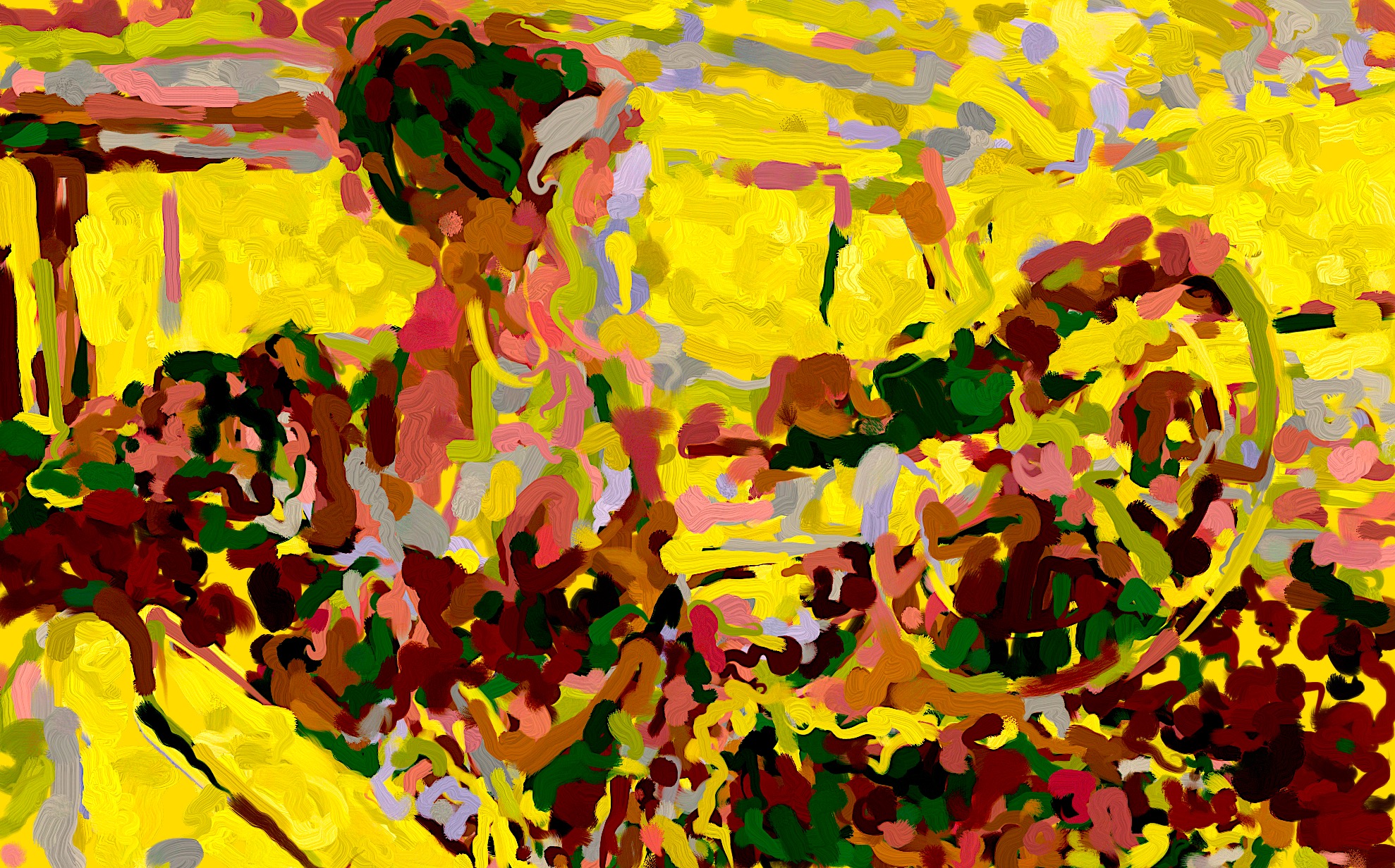 Driving Woman Abstract